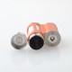 Authentic MECHVAPE Paramour V2 100W VW SBS Box Mod - Silver Orange, VW 5~100W, 1 x 18650 / 21700