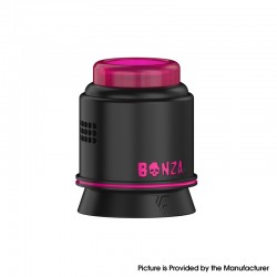 Authentic Thunder Cloud Bonza Pro RDA Rebuildable Dripping Atomizer - SS Black Pink LE, Single /Dual Coil, BF Pin, 25mm Diameter