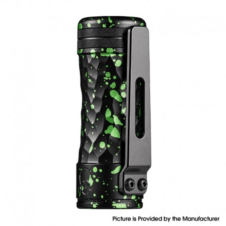 Authentic ThunderCloud Thunder Cloud Bonza Pro Mech Mod - Aluminum Green (LE), 1 x 18650 / 20700 / 21700