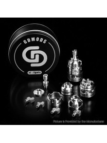 Authentic GDMODS GD MODS Ignis MTL / DTL RDTA Atomizer Standard Kit - Silver, SS316, Diameter: 22mm