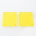 RekaVape Replacement Cover Panel Plate for LVE Orion 2 II / Orion 2 II Pro Pod System - Yellow, Moyard Pattern, Acrylic (2 PCS)