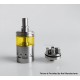 RekaVape Ghost Ring Style RTA Rebuildable Tank Atomizer - Silver, 316SS + PEI, 4ml, 22mm Diamter