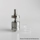 RekaVape Ghost Ring Style RTA Rebuildable Tank Atomizer - Silver, 316SS + PCTG, 4ml, 22mm Diamter