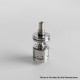 RekaVape Ghost Ring Style RTA Rebuildable Tank Atomizer - Silver, 316SS + PCTG, 4ml, 22mm Diamter