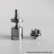 RekaVape Ghost Ring Style RTA Rebuildable Tank Atomizer - Silver, 316SS + PCTG, 4ml, 22mm Diamter