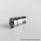 RekaVape Ghost Ring Style RTA Rebuildable Tank Atomizer - Silver, 316SS + PCTG, 4ml, 22mm Diamter