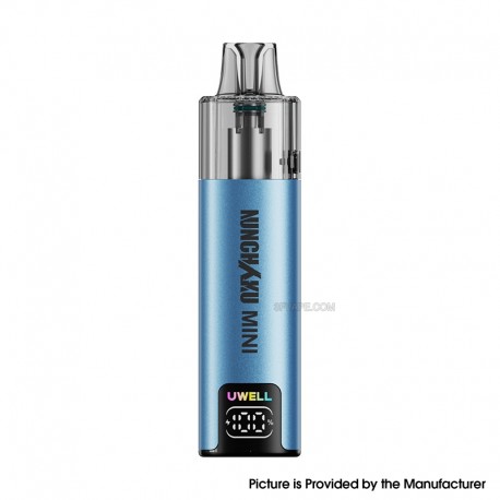 [Ships from Bonded Warehouse] Authentic Uwell Nunchaku Mini 16W Pod System Kit - Lake Blue, 1000mAh, 10ml, 0.8ohm