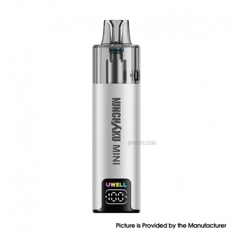 [Ships from Bonded Warehouse] Authentic Uwell Nunchaku Mini 16W Pod System Kit - Stella Silver, 1000mAh, 10ml, 0.8ohm