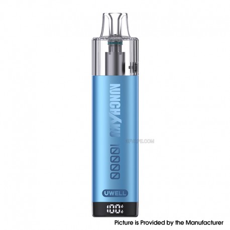 [Ships from Bonded Warehouse] Authentic Uwell Nunchaku 10000 16W Refillable Pod Kit - Lake Blue, 1900mAh, 10ml, 0.8ohm