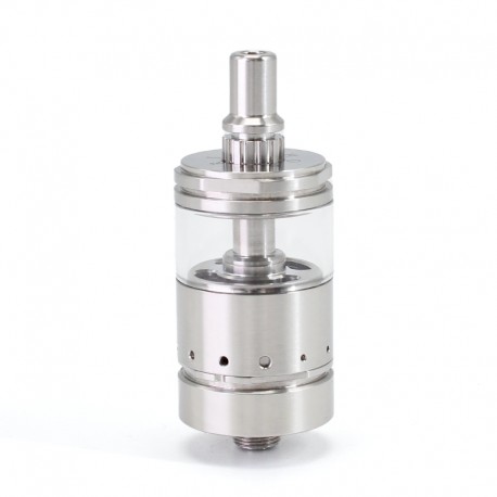 SXK Ghost Ring Style RTA Rebuildable Tank Atomizer - Silver, 316SS + Glass, 4ml, 22mm Diamter