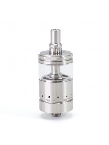 SXK Ghost Ring Style RTA Rebuildable Tank Atomizer - Silver, 316SS + Glass, 4ml, 22mm Diamter