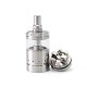 SXK Ghost Ring Style RTA Rebuildable Tank Atomizer - Silver, 316SS + Glass, 4ml, 22mm Diamter