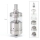 SXK Ghost Ring Style RTA Rebuildable Tank Atomizer - Silver, 316SS + Glass, 4ml, 22mm Diamter