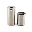 YFTK Atto Style Mechanical Mod with Chip - Silver, Stainless Steel, 1 x 18650 / 18350