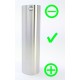 YFTK Atto Style Mechanical Mod with Chip - Silver, Stainless Steel, 1 x 18650 / 18350