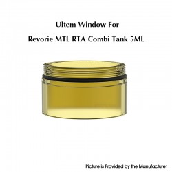 Authentic Ambition Mods Ultem Window Tank Tube for Revorie MTL Combi Tank Tube Kit - Brown, 5.0ml
