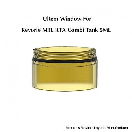 Authentic Ambition Mods Ultem Window Tank Tube for Revorie MTL Combi Tank Tube Kit - Brown, 5.0ml