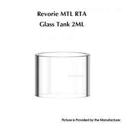 Authentic Ambition Mods Glass Tank Tube for Revorie MTL Nano Tank Tube Kit - Transparent, 2.5ml