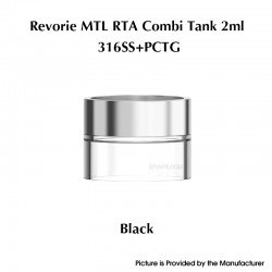 Authentic Ambition Mods Nano Combi Tank Kit for Revorie MTL RTA - Silver, 2.5ml