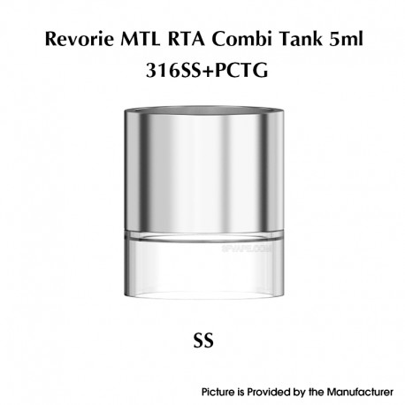 Authentic Ambition Mods Combi Tank Kit for Revorie MTL RTA - Silver, 5.0ml