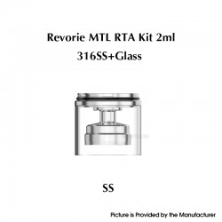 Authentic Ambition Mods Nano Tank Kit for Revorie MTL RTA - Silver, 2.5ml