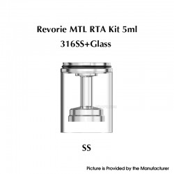 Authentic Ambition Mods Nano Tank Kit for Revorie MTL RTA - Silver, 5.0ml