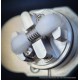 YFTK Ghost Ring Style RTA Rebuildable Tank Atomizer - Silver, SS + Glass, 4ml, 22mm Diamter
