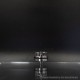 YFTK Ghost Ring Style RTA Rebuildable Tank Atomizer - Silver, SS + Glass, 4ml, 22mm Diamter