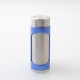 Authentic MECHVAPE Paramour V2 100W VW SBS Box Mod - Silver Blue, VW 5~100W, 1 x 18650 / 21700