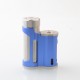 Authentic MECHVAPE Paramour V2 100W VW SBS Box Mod - Silver Blue, VW 5~100W, 1 x 18650 / 21700