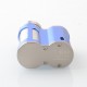 Authentic MECHVAPE Paramour V2 100W VW SBS Box Mod - Silver Blue, VW 5~100W, 1 x 18650 / 21700