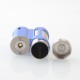 Authentic MECHVAPE Paramour V2 100W VW SBS Box Mod - Silver Blue, VW 5~100W, 1 x 18650 / 21700