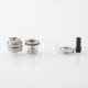 Authentic Ambition Mods Revorie MTL RTA Rebuildable Atomizer - Silver, Air Pins 0.8, 1.0, 1.2mm, 2.0ml, 23mm Diameter