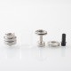 Authentic Ambition Mods Revorie MTL RTA Rebuildable Atomizer - Silver, Air Pins 0.8, 1.0, 1.2mm, 5.0ml, 23mm Diameter