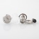 Authentic Ambition Mods Revorie MTL RTA Rebuildable Atomizer - Silver, Air Pins 0.8, 1.0, 1.2mm, 5.0ml, 23mm Diameter