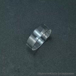 Replacement Short Glass Tank Tube for Flash 4.5S+ Style 22mm RTA - Transparent