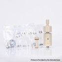Flash 4.5S+ Style 22mm RTA Rebuildable Tank Atomizer - Beige, PEEK + Stainless Steel, 22mm Diameter