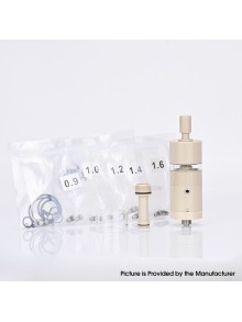 Flash 4.5S+ Style 22mm RTA Rebuildable Tank Atomizer - Beige, PEEK + Stainless Steel, 22mm Diameter