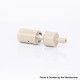 Flash 4.5S+ Style 22mm RTA Rebuildable Tank Atomizer - Beige, PEEK + Stainless Steel, 22mm Diameter