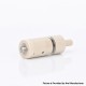 Flash 4.5S+ Style 22mm RTA Rebuildable Tank Atomizer - Beige, PEEK + Stainless Steel, 22mm Diameter