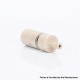 Flash 4.5S+ Style 22mm RTA Rebuildable Tank Atomizer - Beige, PEEK + Stainless Steel, 22mm Diameter