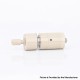 Flash 4.5S+ Style 22mm RTA Rebuildable Tank Atomizer - Beige, PEEK + Stainless Steel, 22mm Diameter