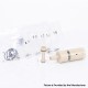 Flash 4.5S+ Style 22mm RTA Rebuildable Tank Atomizer - Beige, PEEK + Stainless Steel, 22mm Diameter