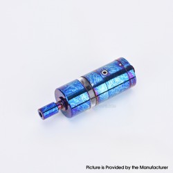 Flash 4.5S+ Style 22mm RTA Rebuildable Tank Atomizer - Blueing, Titanium + Stainless Steel, 22mm Diameter