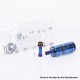 Flash 4.5S+ Style 22mm RTA Rebuildable Tank Atomizer - Blueing, Titanium + Stainless Steel, 22mm Diameter