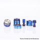 Flash 4.5S+ Style 22mm RTA Rebuildable Tank Atomizer - Blueing, Titanium + Stainless Steel, 22mm Diameter