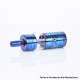 Flash 4.5S+ Style 22mm RTA Rebuildable Tank Atomizer - Blueing, Titanium + Stainless Steel, 22mm Diameter