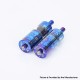 Flash 4.5S+ Style 22mm RTA Rebuildable Tank Atomizer - Blueing, Titanium + Stainless Steel, 22mm Diameter