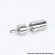 Flash 4.5S+ Style 22mm RTA Rebuildable Tank Atomizer - Silver, Titanium + Stainless Steel, 22mm Diameter