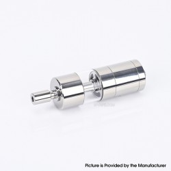 Flash 4.5S+ Style 22mm RTA Rebuildable Tank Atomizer - Silver, Titanium + Stainless Steel, 22mm Diameter